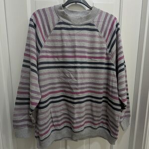American Eagle Jegging Fit Striped Sweatshirt Size Small